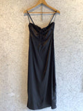 Pre-loved Dazie Black Slip Dress w Lace Detail
