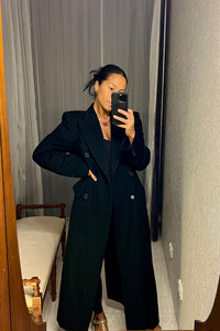 Giorgio Armani 100% Cashmere Black Coat