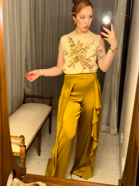 Pre-loved Top Shop Gold Silky Pants