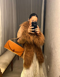 Vintage COVERS Suede Jacket w Fur Collar