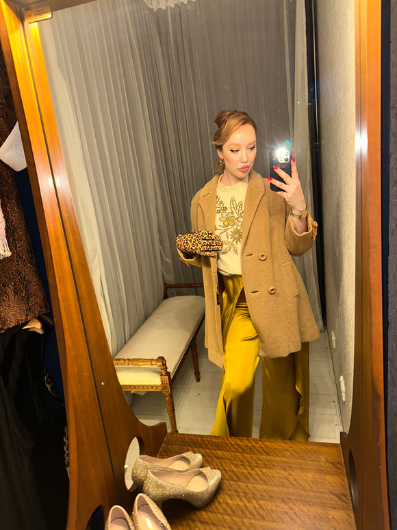 Vintage Camel & Wool Coat 