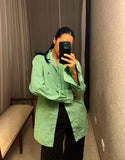 Pre-loved RALPH LAUREN Green Stripe Shirt
