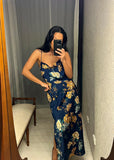 TAMARA Pre-loved Petal & Pup Navy Floral Dress