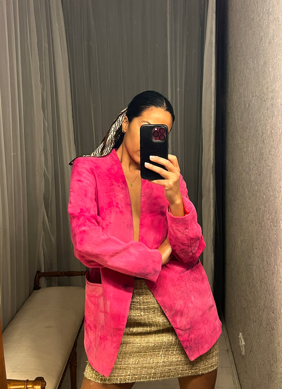 Hand Dyed Pink Jacket