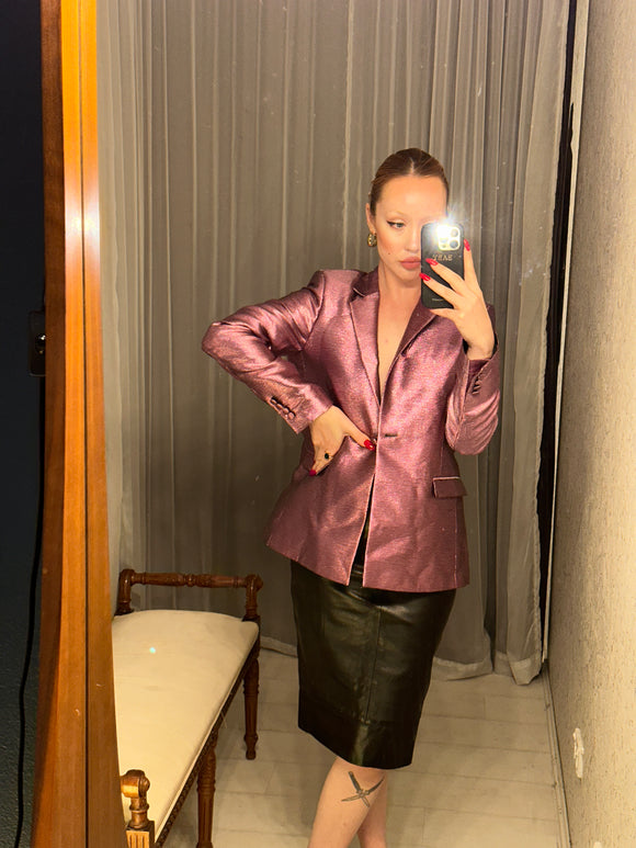 Pre-loved Pink Metallic Jacket