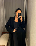 Giorgio Armani 100% Cashmere Black Coat