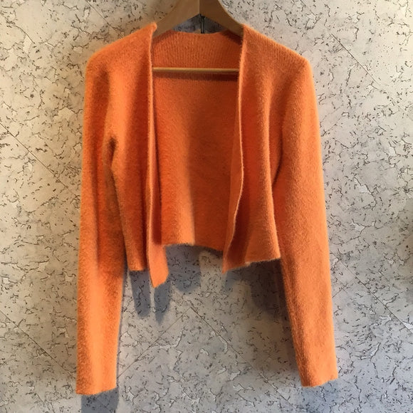 Pre-Loved Super Soft Orange Knit Cardigan