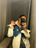 Arctic Chills Hand Dyed Sherpa Denim Jacket
