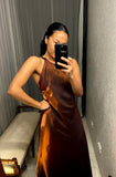Pre-loved MR K Bronze Goddess Long Dress