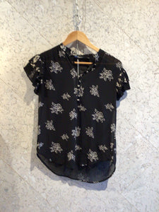 Pre-loved POLO Ralph Lauren Black Rose Top