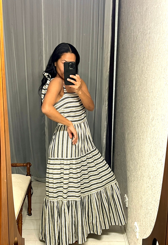 Pre-loved Stripe Tie-strap Dress