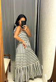 Pre-loved Stripe Tie-strap Dress