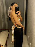 Pre-loved Nara Camicie Floral Halter Top