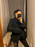 Pre-loved Black Lace-Up Pants