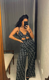 Pre-loved Thanne Black Floral Jumpsuit
