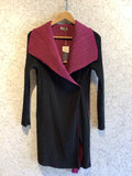 Pre-loved Alquema Black Raspberry Pleat Jacket/Dress- Reversible