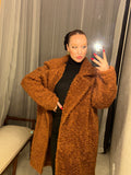 Pre-loved Cinnamon Brown Teddy Coat