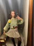 Pastel Check Mini-Skirt