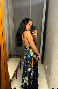 TAMARA Pre-loved Petal & Pup Navy Floral Dress