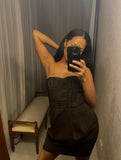 Pre-loved Agatha Check Strapless Dress