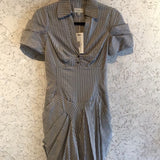 Pre-loved Karen Millen Grey Pinstripe Dress