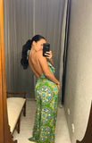 Pre-loved Green Halter Jumpsuit