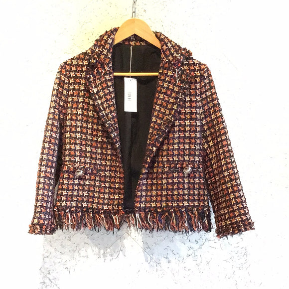 Pre-loved Cropped Boucle Jacket