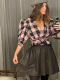 Preloved Pink Check Top