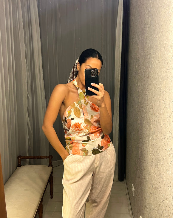 Pre-loved Chezani Pink Linen Cotton Pants