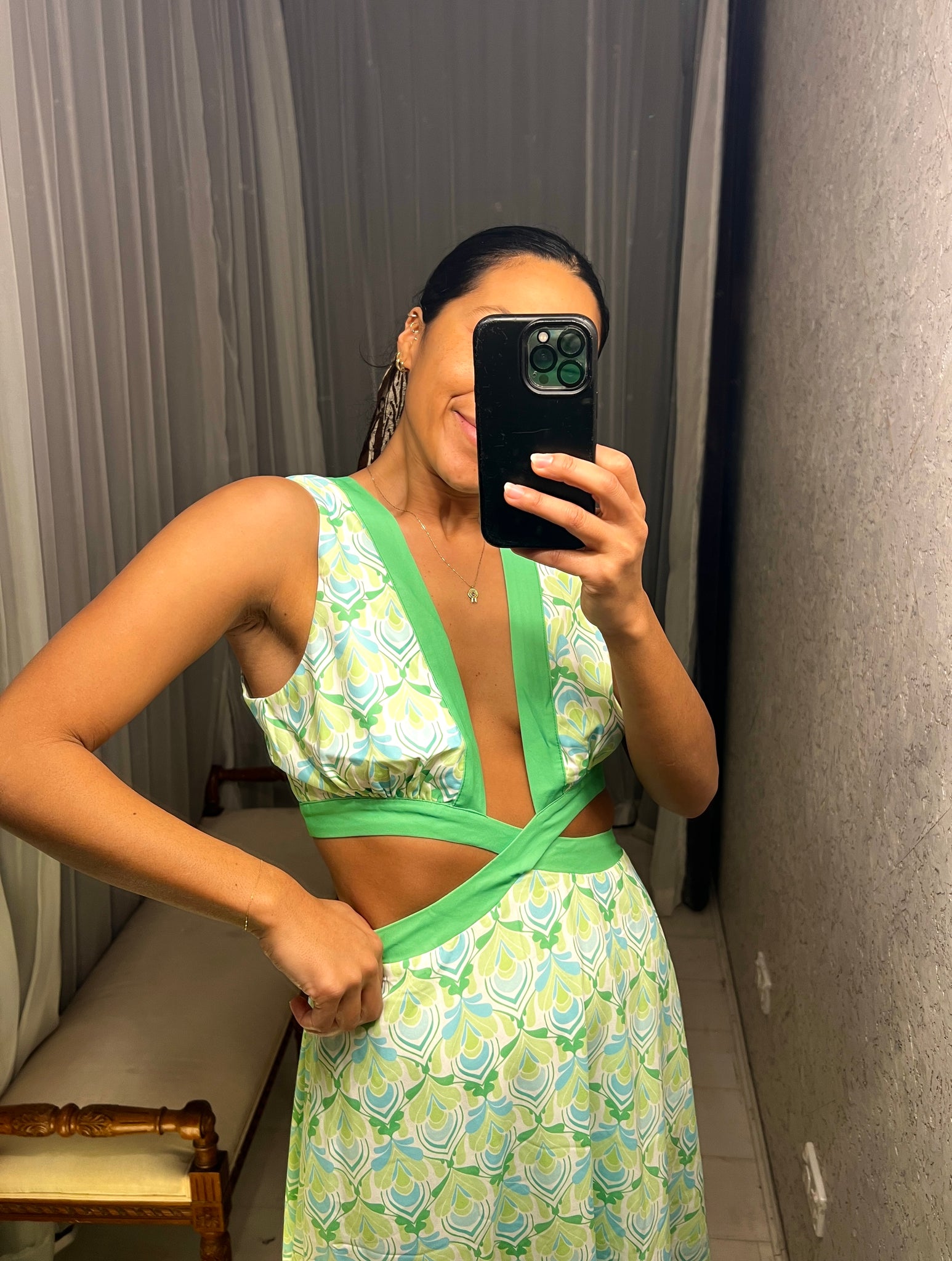 Pre-loved Seven Wonders Green Cut-Out Dress GrandDays Pre-loved Seven Wonders Green Cut-Out Dress GrandDays
