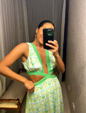 Pre-loved Seven Wonders Green Cut-Out Dress