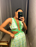 Pre-loved Seven Wonders Green Cut-Out Dress