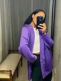 Pre-loved Purple Knit Jacket