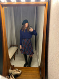 Vintage Wool Blend Tartan Full Skirt