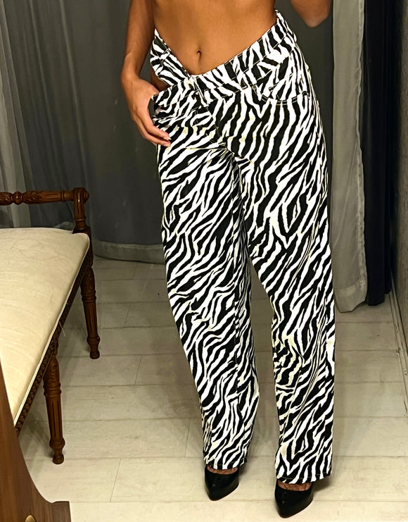 Pre-loved Tiger Mist Zebra Denim Pants