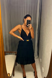 Pre-loved Zimmermann Black Silk Ruffle Dress