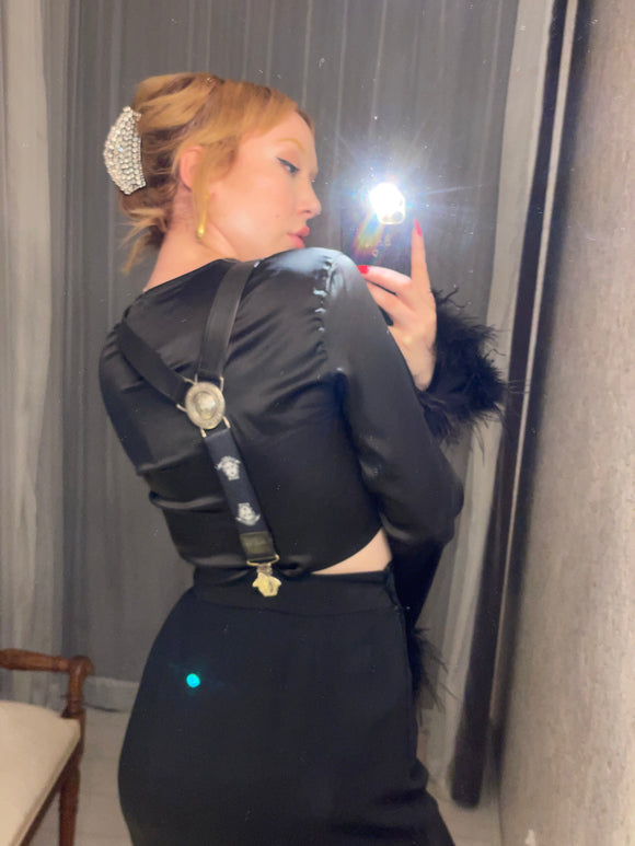 versace vintage suspender versace vintage suspender