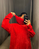 Pre-loved PingPong Red Chenille Knit Jumper