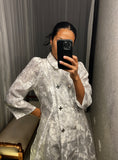Pre-loved White Sheer Roses Tunic Dress