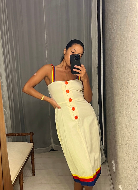 Vintage Merivale Sunshine Yellow Sun Dress