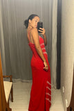 Vintage Red Beaded Dress (as is)