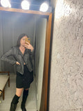 Pre-loved CUE Black Skirt w Buttons