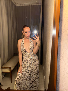 Pre-loved Sheike Leopard Maxi-Dress