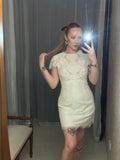 Pre-loved Alice McCall White Lace Mini-Dress