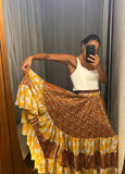 Indian Floral Maxi Skirt