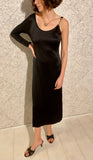 Slinky Black One-Shoulder Dress