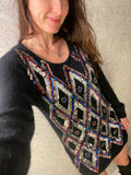 Marnie West Black Sequin Knit Jumper