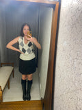 Pre-loved CUE Black Skirt w Buttons