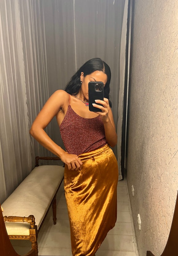 Pre-loved Dolce & Gabbana Velvet Skirt