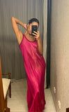 Stunning Handmade Reversible Magenta Pink Bias Dress